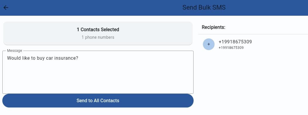 Reception Web Portal Dashboard
